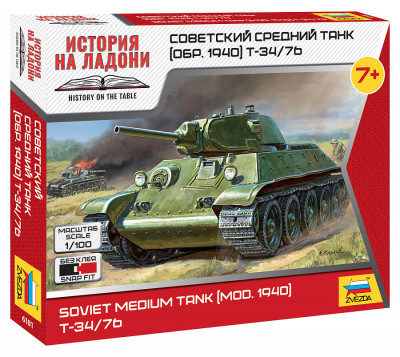 Советский средний танк Т-34/76 (обр 1940г) 1/100