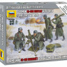 Сборные солдатики ZVEZDA Немецкий 81-мм миномет с расчетом (зима), 1/72