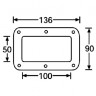 ADAM HALL 38083 - Панель для подстыковки колёс 90 x 136 мм