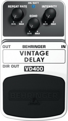 Педаль аналоговых эффектов задержки BEHRINGER VD400 - дилей стиль "винтаж"