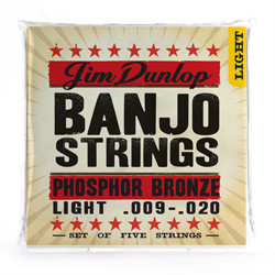 DUNLOP DJP Banjo Phosphor Bronze Light - Phosphor Bronze 9-20 струны для 4-струнного банджо