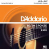 D'ADDARIO EJ10 Extra Light 10-47 струны для акустической гитары