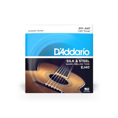 Комплект струн для акустической гитары 11-47 D'Addario EJ40