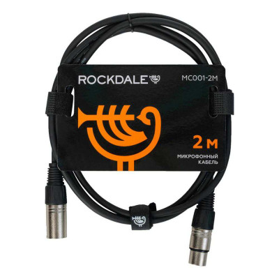 Микрофонный кабель ROCKDALE MC001-2M, XLR, 2м