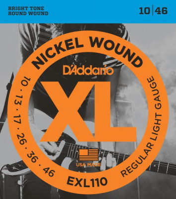 D'ADDARIO EXL110 Regular Light 10-46 струны для электрогитары