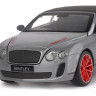 Машина "АВТОПАНОРАМА" Bentley Continental Supersports ISR, серый мет, 1/24, в/к 24,5*12,5*10,5 см
