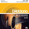 D'ADDARIO EJ14 Light Top / Medium Bottom 12-56 струны для акустической гитары