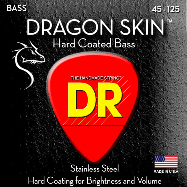 Комплект струн для 5-струнной бас-гитары DR DSB5-45, 45-125