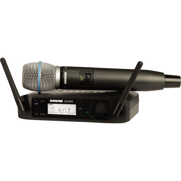 SHURE GLXD24E/B87A Z2 2.4 GHz - цифровая вокальная радиосистема с ручным передатчиком BETA 87