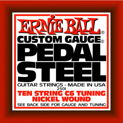 Комплект струн для педальной слайд-гитары Ernie Ball P02501