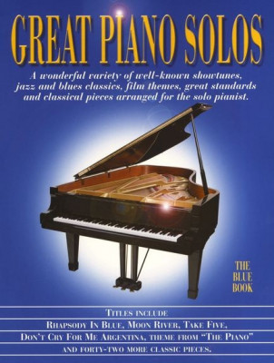 AM952215 GREAT PIANO SOLOS THE BLUE BOOK PIANO BOOK
