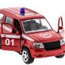 Машина "АВТОПАНОРАМА" инерц. УАЗ Патриот (пожарная) 1/50, в/к 12*7*5,5 см