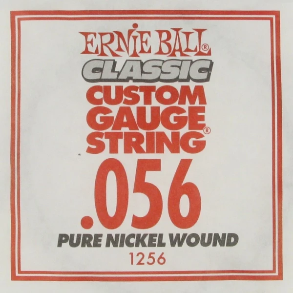 Ernie Ball 1256 калибр.056 одиночная для электрогитары/акустической гитары