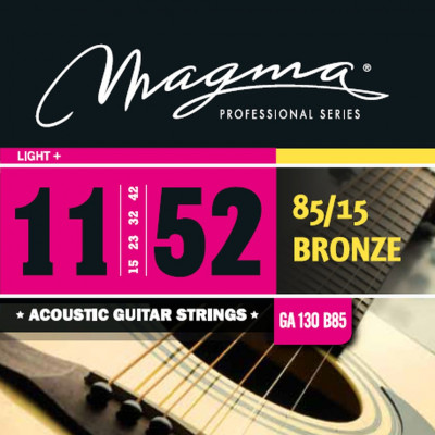 Комплект струн для акустической гитары 11-52 Magma Strings GA130B85