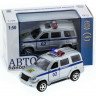 Машина "АВТОПАНОРАМА" инерц. УАЗ Патриот (полиция) 1/50, в/к 12*7*5,5 см