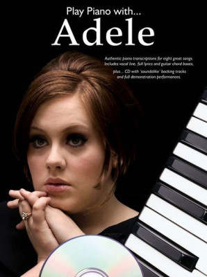 AM1003453 PLAY PIANO WITH ADELE PIANO VOCAL GUITAR BOOK/CD