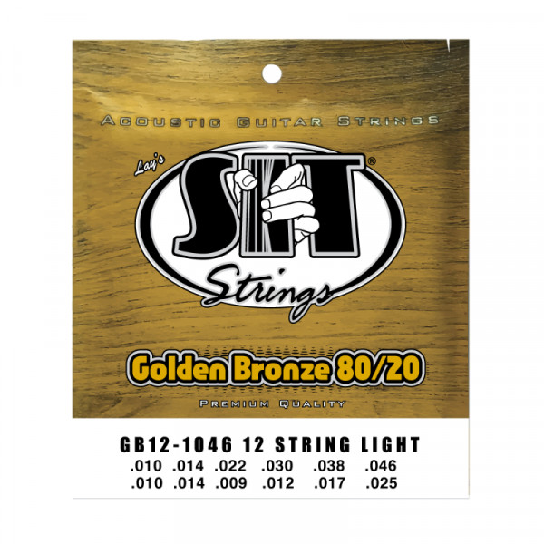 SIT Strings GB121046 - Струны для 12-струнной акустической гитары 10-46