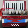 Аккордеон детский J.MEISTER UC-104/RD 17 клавиш 8 басов с ремнями в подарочной коробке