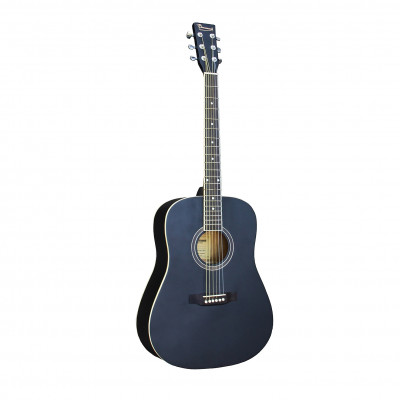 Акустическая гитара BEAUMONT DG80/BK дредноут, корпус липа, цвет чёрный, матовый