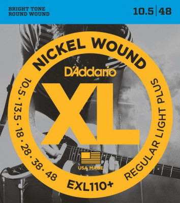 D'ADDARIO EXL110+ Regular Light Plus 10.5-48 струны для электрогитары
