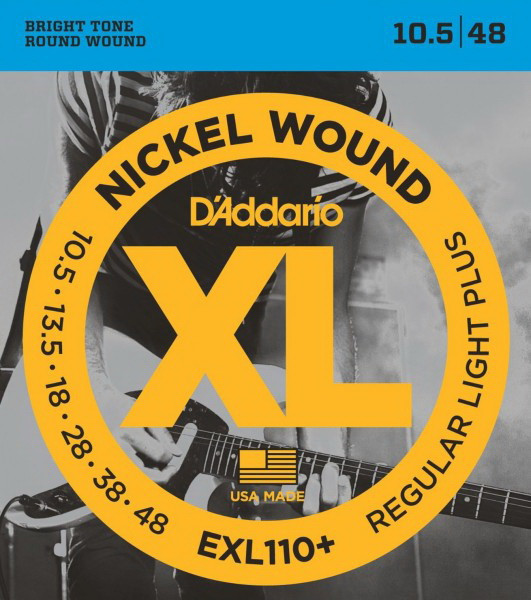 D'ADDARIO EXL110+ Regular Light Plus 10.5-48 струны для электрогитары