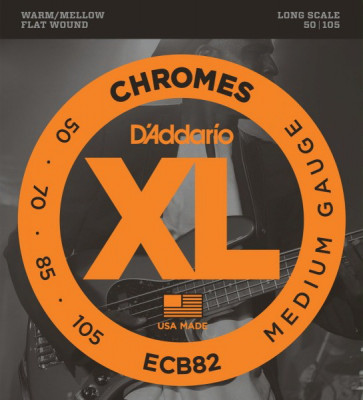 D'ADDARIO ECB82 Medium 50-105-струны для 4-струнной бас-гитары