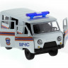 Машина "АВТОПАНОРАМА" инерц. УАЗ-452 (МЧС) 1/50, в/к 12*7*5,5 см
