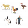 Игрушки фигурки MASAI MARA ММ205-026 в наборе серии "На ферме", 8 пр.