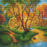 Картина мозаикой 30х30 ЗОЛОТАЯ ОСЕНЬ (квадрат) (30 цветов)