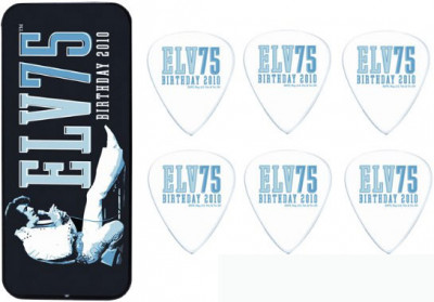 DUNLOP EPPT05 Elvis 75th Birthday Pick Tin набор медиаторов в жестяном футляре, 6 шт