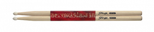 STAGG SM5BN Барабанные палочки, клен, нейлоновый наконечник, 5B