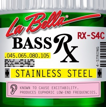 LA BELLA RX-S4C струны для 4-струнной бас-гитары