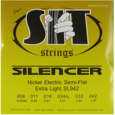 SIT SL942 SILENCERS Extra Light струны для электрогитары (9-11-16-24-32-42) экстра легкого натяжения