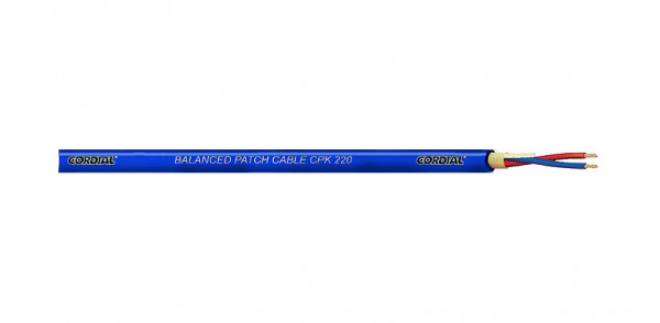 Cordial CPK 220 Blue микрофонный кабель 4,7 мм, синий