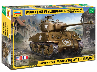 Американский средний танк М4А3W "Шерман" 1/35