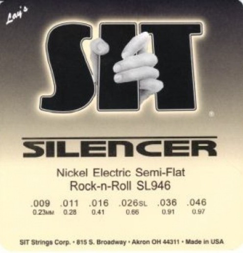 SIT SL946 SILENCERS Rock-n-Roll струны для электрогитары (9-11-16-26-36-46) легкого натяжения