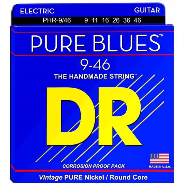 DR PHR-9/46 Pure Blues струны для электрогитары среднелегкого натяжения (9-46)