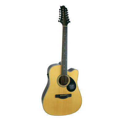 GREG BENNETT GD112SCE/N -  электроакустическая гитара с вырезом, дредноут, цвет натуральный