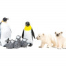 Фигурки игрушки MASAI MARA ММ203-001 серии "Мир морских животных": Пингвины и белые медведи 5 пр.