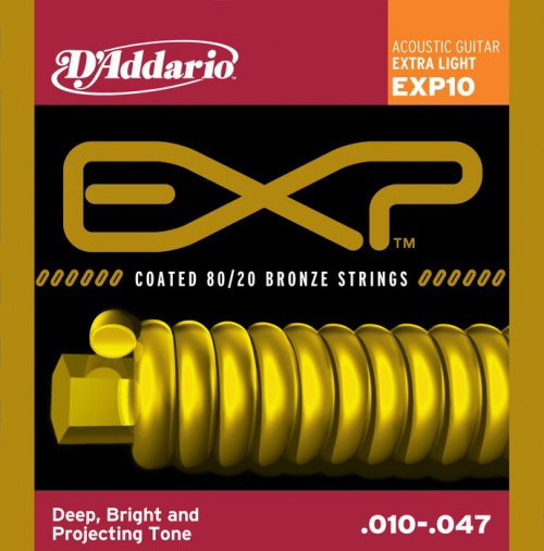 D'ADDARIO EXP10 Extra Light 10-47 струны для акустической гитары