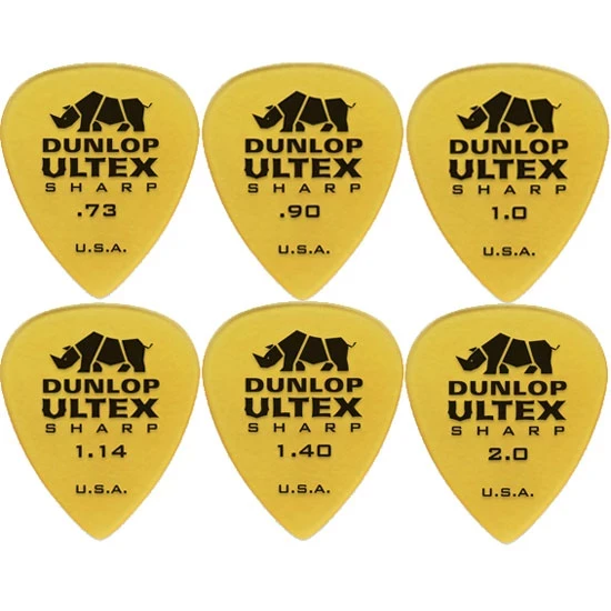 DUNLOP 4330 Ultex Sharp набор медиаторов 216 шт