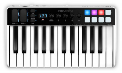 IK MULTIMEDIA iRig Keys I/O 25 Продакшн-станция для iOS, Mac и PC, встроенный аудиоинтерфейс, 8 динамических пэдов, 25 клавиш