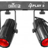 CHAUVET-DJ 4 Play2 комплект из 4 светодиодных эффектов "лунный цветок" на Т-образной перекладине