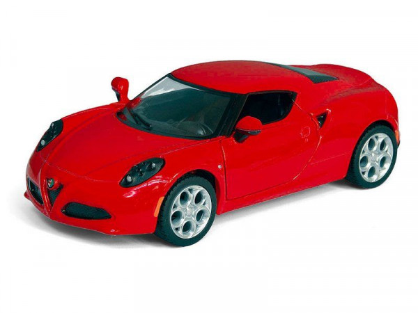 Машина Kinsmart "ALFA ROMEO 4C" инерция (1/12шт) 1:32 б/к