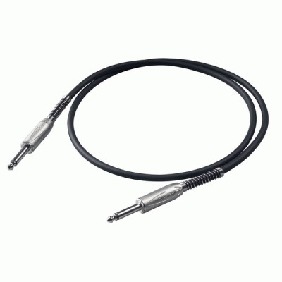 Proel BULK100LU05 - сценический иструментальный кабель, 6.3 mono Jack-6.3 mono Jack 0.5 м