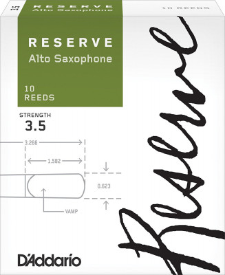 Rico DJR1035 RESERVE ASX- 10 PACK - 3.5 трости для альт саксофона 3.5x10 шт