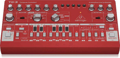 Синтезатор BEHRINGER TD-3-RD басовый, красный