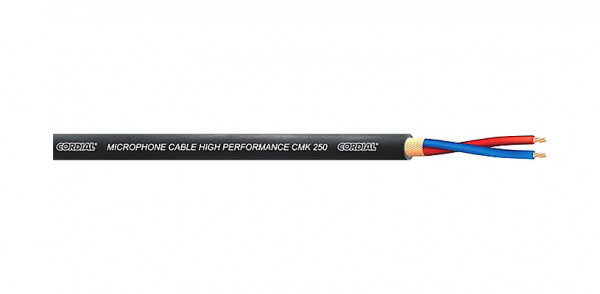 Cordial CMK 250 микрофонный кабель 6,4 мм, черный