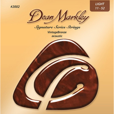 DEAN MARKLEY 2002 - VINTAGE BRONZE ACOUSTIC струны для акустической гитары, бронза 85/15