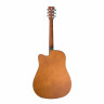 Электроакустическая гитара BEAUMONT DG80CE/NA с вырезом, корпус липа, цвет натуральный, матовый